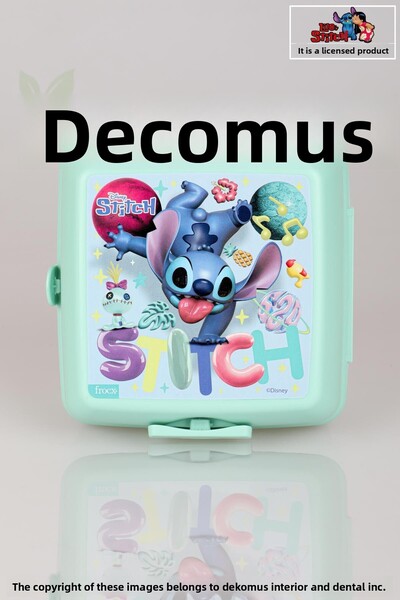 Stitch Lisan Stitch 500 ML Water Bottle and 2 Layer Feeding Bowl Food Set