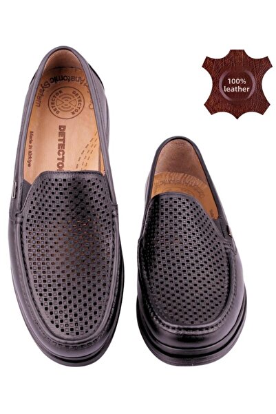 DETECTOR Genuine Leather Orthopedic Lightweight Soft Perforated Men's Shoes