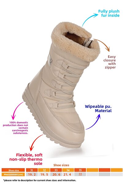 Twingo Παπούτσια για κορίτσια Deco Snow Boots με θερμική επένδυση από γούνα