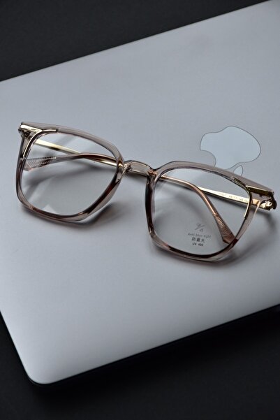 LOOKUP Blue Light Protection Glasses Optical Compatible Can Change Glasses Blue Block Unisex Women Men Honey Nude