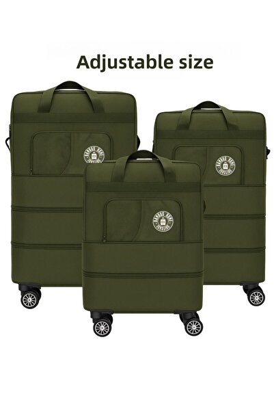 Bambus Home Premium 360 Degree Rotating 4 Wheel Triple Bellows Rolling Suitcase - Giant Size Bag