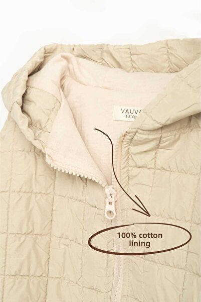 Vauva Children's Coat Girls Boys Waterproof Lined Coat-Raincoat