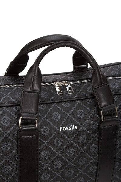 Fossil Vegán bőr bőrönd 2002 El Tavul ünnepi utazótáska nyomtatott fekete