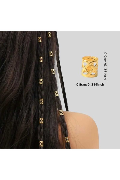 Bacoss Inel de păr boem - cercel de păr Lattice Model 10 Lu Brelocuri de păr ( Bc-1035 )