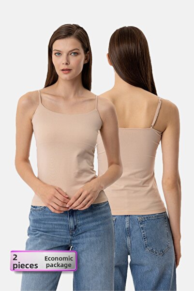 Pierre Cardin Economic Pack of 2 1206 Tiger Cotton Thin Strap Athlete Set