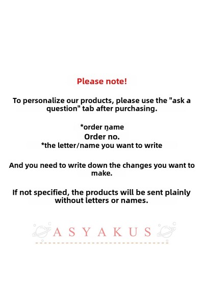 asyakuş Automatic Buckle and Name Embroidery Bow