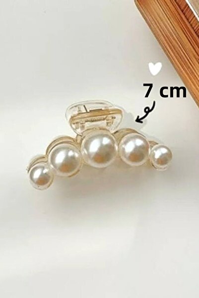 PETEK AKSESUAR Medium Size Pearl Latch Clasp 7 Cm.