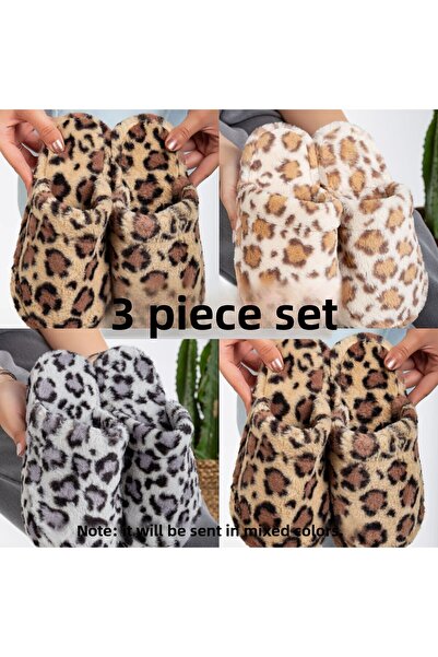 Slipcat Σετ με 3 Παντόφλες Σπίτι Παντόφλες Προίκα Συσκευασία