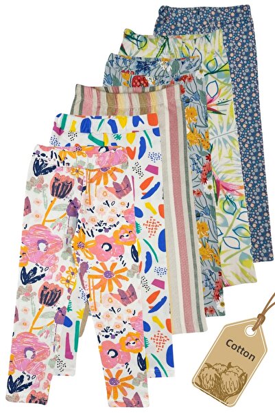 TWOO KİDS Κοριτσίστικο κολάν - Σετ 6 με μοτίβο Lycra Seasonal Άνετο βαμβακερό...