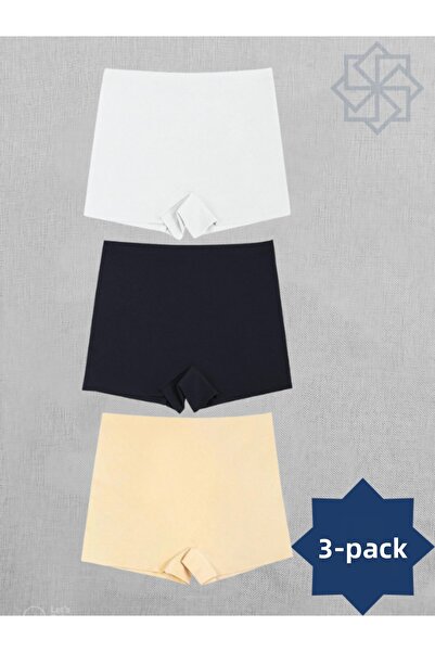 Adeniz Chiloți boxer pentru femei fără cusături tăiați cu laser - pachet de 3...