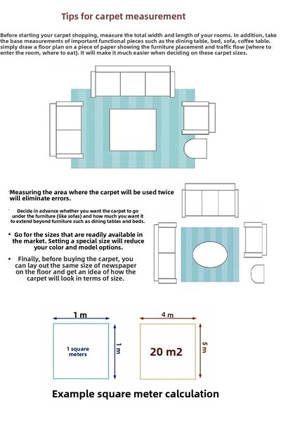 ALgorand Home Mink Color Non-Slip Based - Embossed Runner Living Room Carpet
