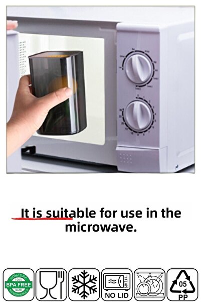 Nandy Home 12 Pieces 1750 ml Economical Unbreakable Anthracite Storage Container with Labels