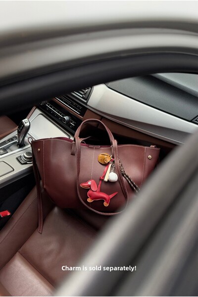 Mupa Shoes Claret Red Women's Shoulder Bag - Double Strap