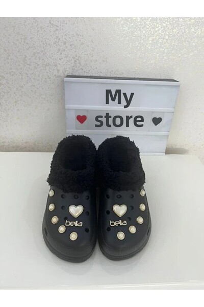 Akınal Bella Dámské zimní pantofle ve stylu Stone Crocs