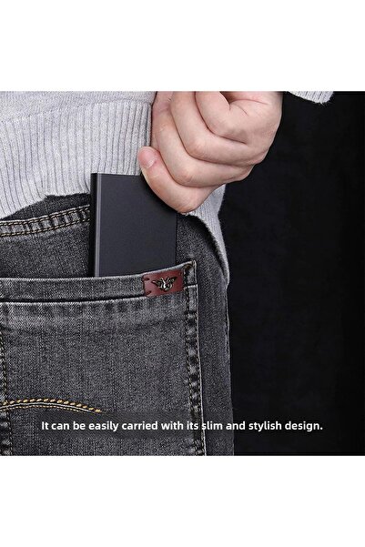 Emek Minimalist Secrid Automatic Mechanism Metal RFID Blocking Card Holder