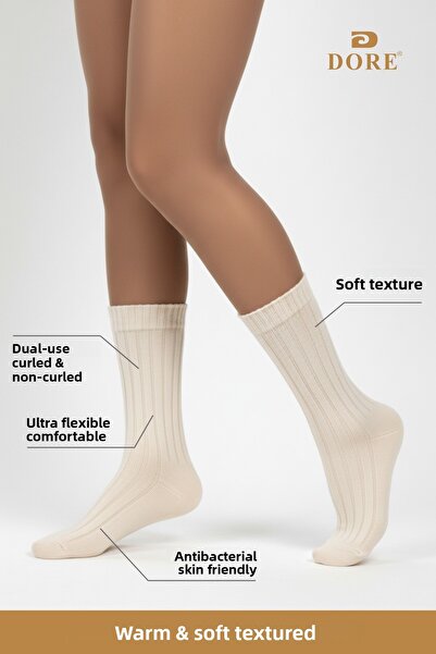 Dore Γνήσιες γυναικείες κάλτσες ύπνου με μαλακή υφή Premium Series, μαλακές υφές, χειμερινές κάλτσες ύπνου, 1 ζευγάρι