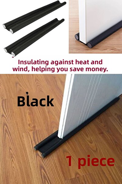 minufco 1 قطعة أسود مزدوج الوجهين تحت الباب الرياح الباردة والحشرات منع العزل...
