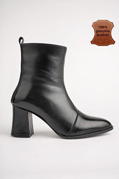 MUGGO Chevy Guaranteed - Dámské boty na podpatku z pravé kůže na zip