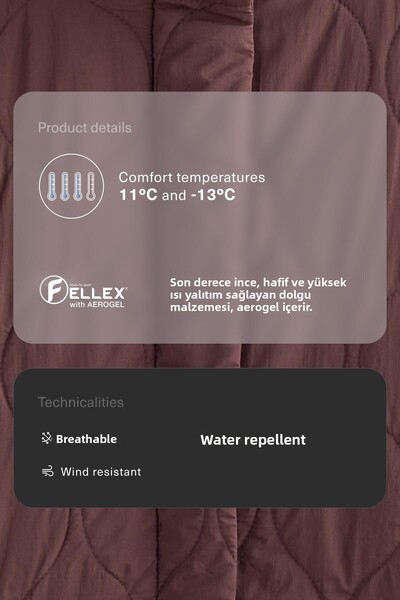 Oysho Lightweight, water-repellent FELLEX® AEROGEL padded oversize jacket