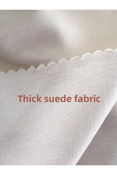 Evmila Printed Modern Patterned Living Room and Bedroom Single Wing Velvet Texture Background Curtain - Green