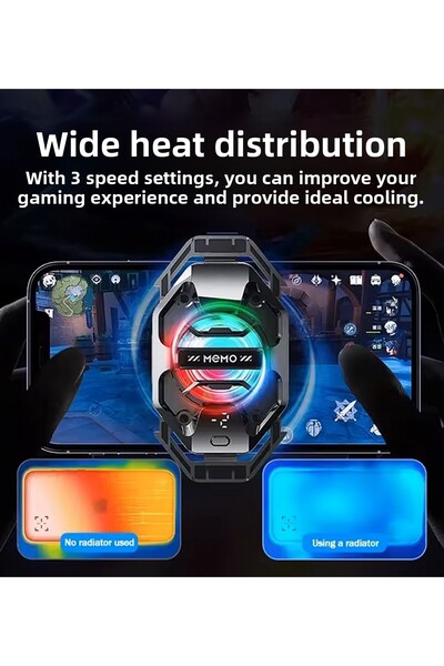 Memo Dl20 Ai Semiconductor Freezer Back Clip Cooling Radiator for iPhone Android Pubg Game Cooler