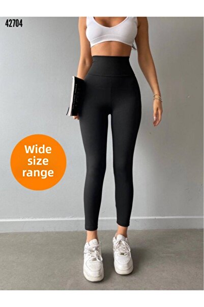 MODA UGS Full ελαστικό ύφασμα εφέ σύσφιξης Μαύρο καλσόν