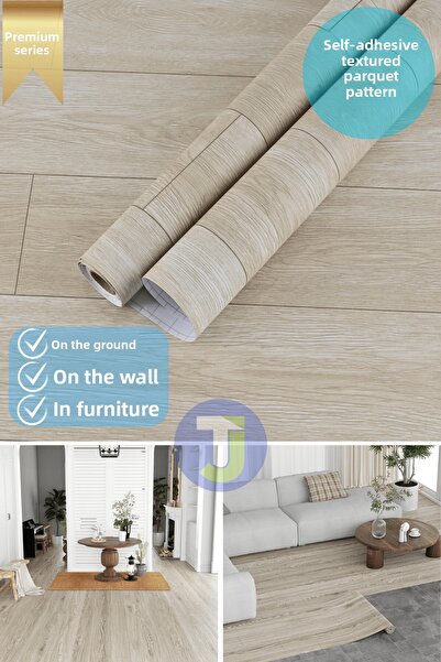 Technojet Δάπεδο με μοτίβο σκληρού ξύλου Premium - Κουζίνα, Ντουλάπι και Φινίρισμα Duar, 60cmX100cm
