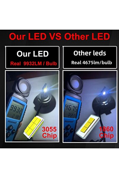 Choice H4 6000K ضوء أبيض موجب H7 H4 Led H1 H11 H8 H9 HB4 HB3 9005 9006 مصباح أمامي للسيارة
