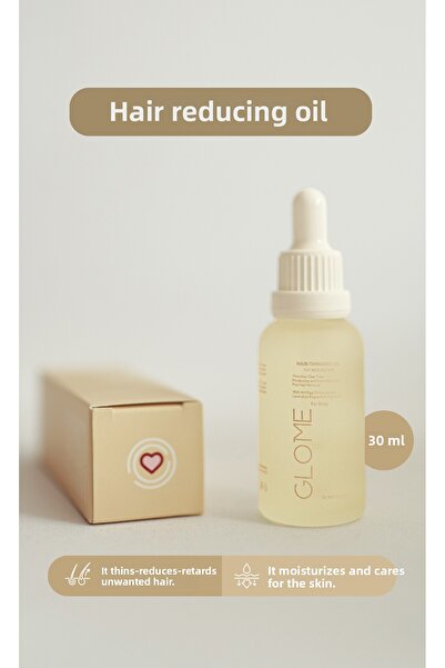 Glome زيت العناية بالجسم لتقليل الشعر - تأثير ناعم - يرطب وينعم البشرة (30 مل)