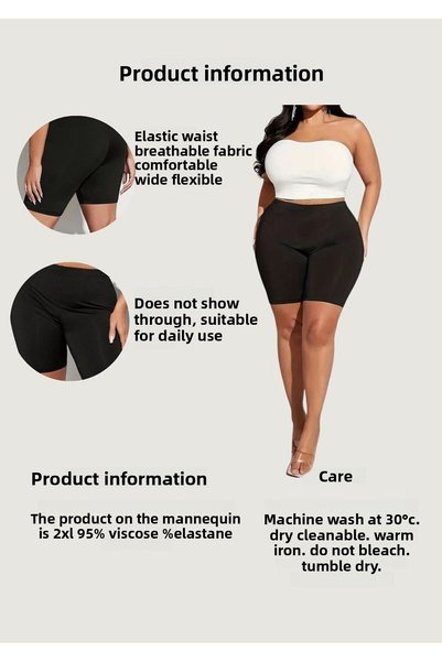 Bella Dossi Women's Plus Size Comfortable, Non-Sweat, Non-Transparent Knee-Length Shorts