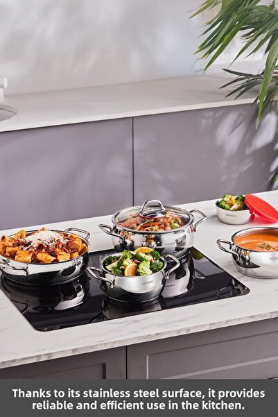 Karaca Set de vase Emirgan Xl cu 10 piese cu capac de depozitare