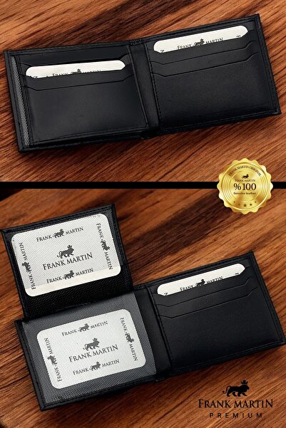 Frank Martin London Original Genuine Leather Black Wallet