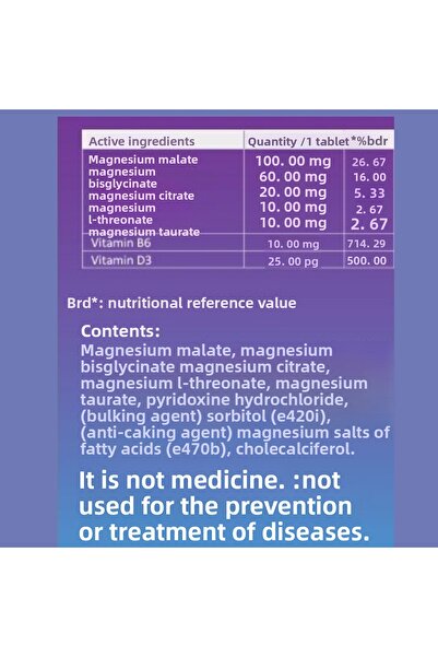 Vitboy Magnesium 5 Plus 60 Tablets 200Mg - Vitboy Hydrolyzed Collagen - Type 1,2,3 Prebiotic 60 Capsules
