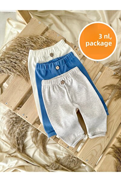 Zuff Baby Boy Baby and Child 3-Piece Terry Single Bottom Pants Leggings Camis...