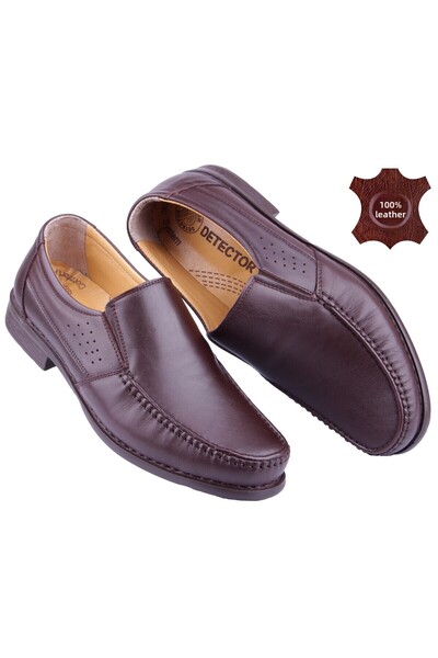 DETECTOR Inner Outer Genuine Leather Full Orthopedic Comfortable Casual Men's Shoes 060sk