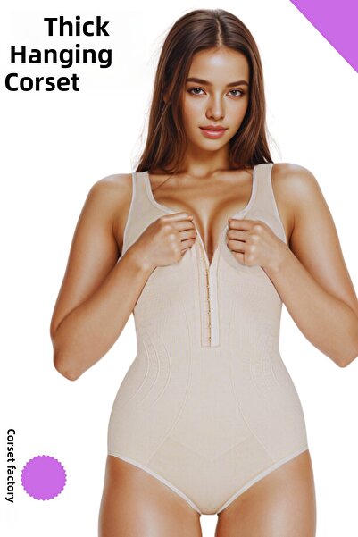 KORSEFABRİKA Slimming Thick Strap Recovery Zibin Badı Corset