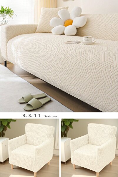 uzhanem 3 3 1 1 Stretch Elastic Flexible Washable Jacquard Sofa Cover Set Sofa Cover