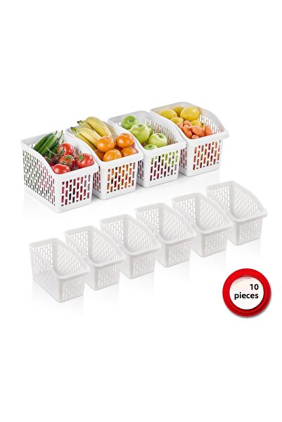 ORGANİZERS 10 Pieces Refrigerator Organizer Basket