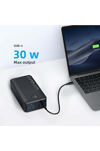 Anker انكر بوربانك 347 بور كور 40000 ملي امبير اسود