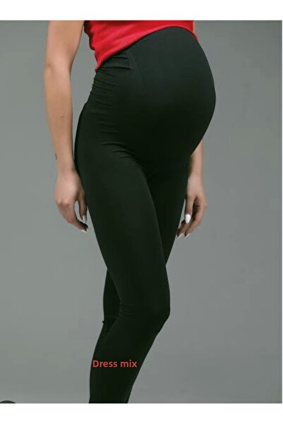 dressmix Women's Flexible Winter Thermal Adjustable Waist Black Maternity Tig...