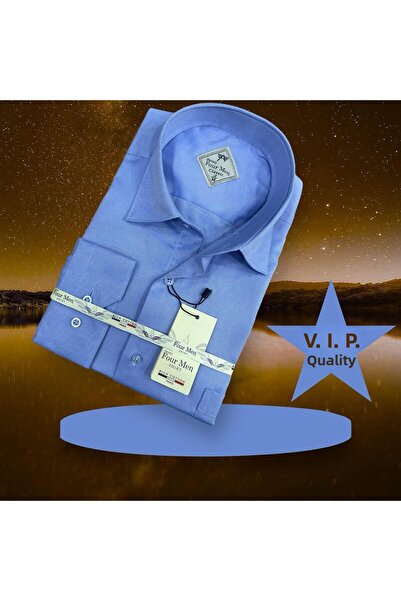 EREN STYLE Pamut Oxford hosszú ujjú férfi ing (normál szabású)