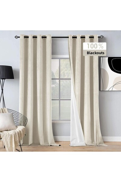 Pyramid Home الكتان البيج ريفي العيينة حلقة ضيقة ظلة التعتيم