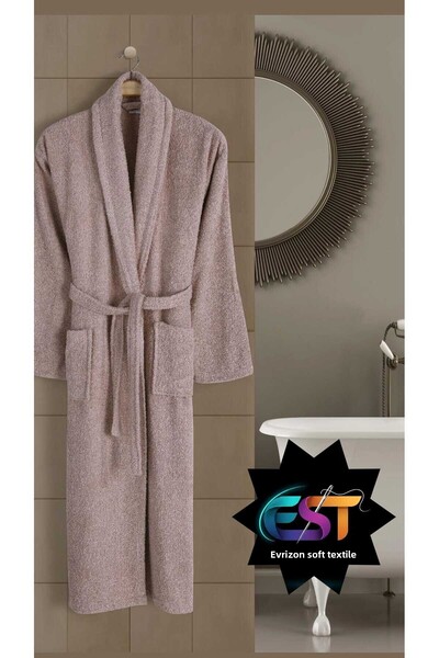 EVRİZON Μπουρνούζι Unisex από βαμβακερό σαλιάρα για ενήλικες