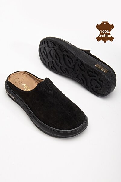 Polomia Comfort Nova femei din piele naturală din piele intoarsa inchis in fata detaliu cauciuc rece Talpa confortabila Sabo zilnic papuci de casa