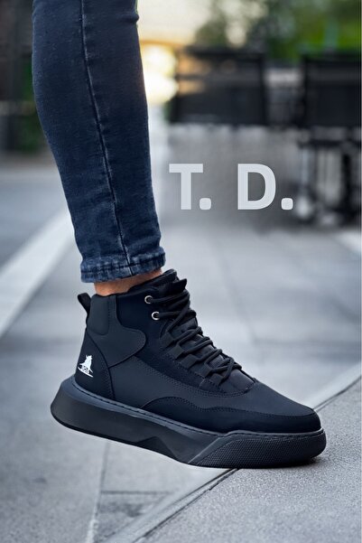 BOA Ανδρικά αθλητικά μποτάκια με ψηλή σόλα - BA0318 Lace-Up