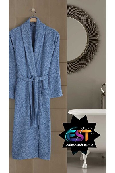 EVRİZON Μπουρνούζι Unisex από βαμβακερό σαλιάρα για ενήλικες