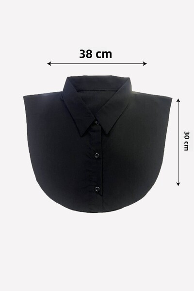 Altobeh Women's Pleated Shirt Collar Ready Hijab Inner Neck Collar Collar - White