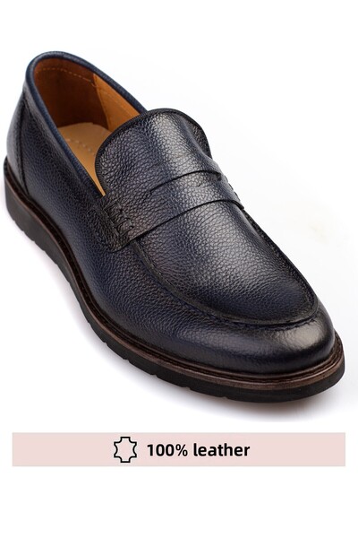 depderi Piele autentică, model Loafer, 7 culori, pantofi din piele pentru băr...