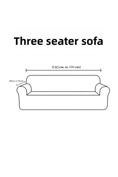 ÖZMAKAN 3-Seater Jacquard Sofa Cover, Elastic, Washable, High-Quality Sofa Cover, 1 Piece