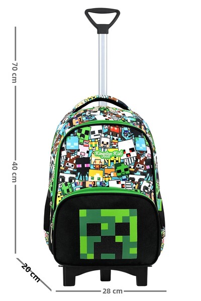 Kingston Hill 3 db-os általános iskolai táskakészlet - Mine Creeper Çekçex, fix mechanizmus